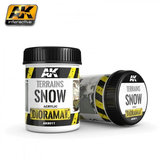 AK Interactive AK-8011 Diorama Series Acrylic Terrains - Snow (250ml)