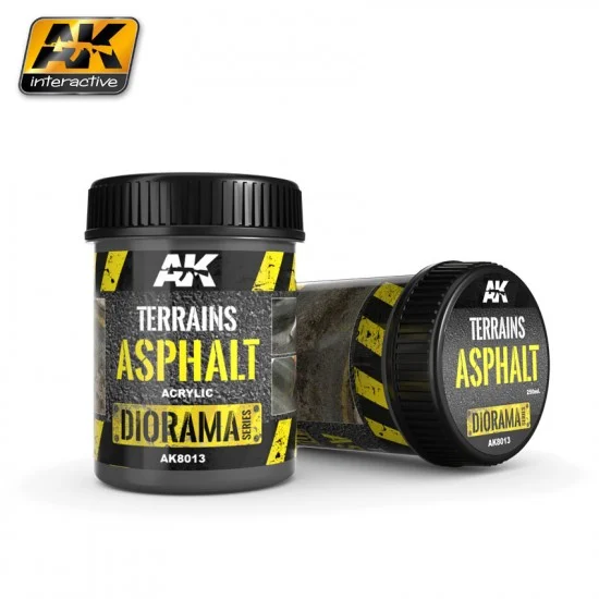 AK Interactive AK-8013 Diorama Series Acrylic Terrains - Asphalt (250ml)