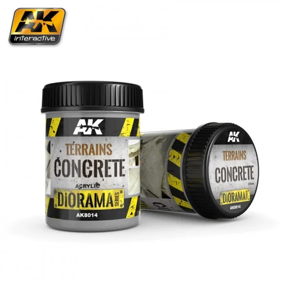 AK Interactive AK-8014 Diorama Series Acrylic Terrains - Concrete (250ml)