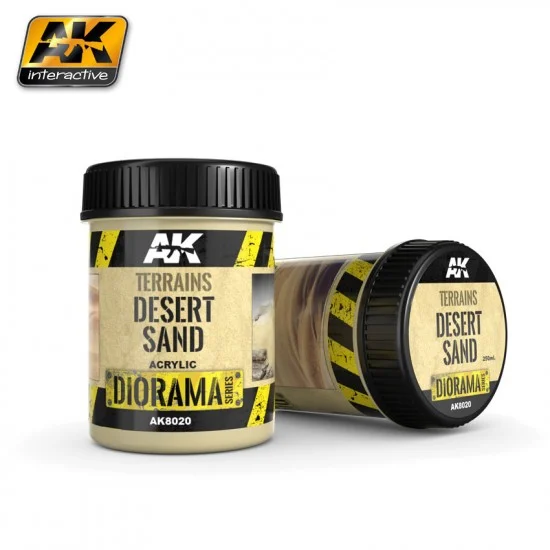 AK Interactive AK-8020 Diorama Series Acrylic Terrains - Desert Sand (250ml)