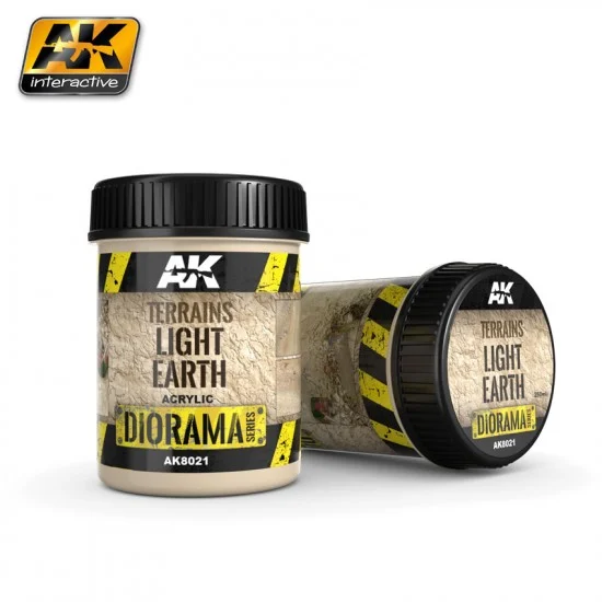 AK Interactive AK-8021 Diorama Series Acrylic Terrains - Light Earth (250ml)