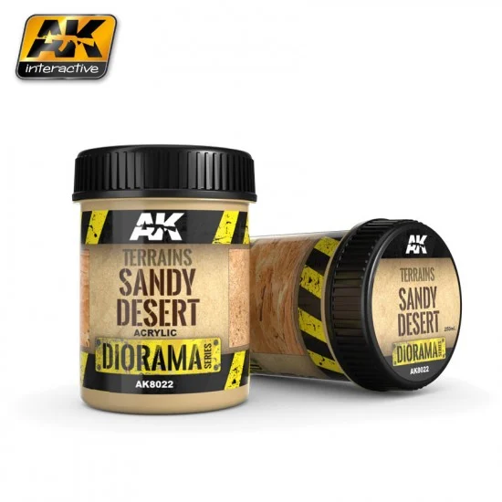 AK Interactive AK-8022 Diorama Series Acrylic Terrains - Sandy Desert (250ml)