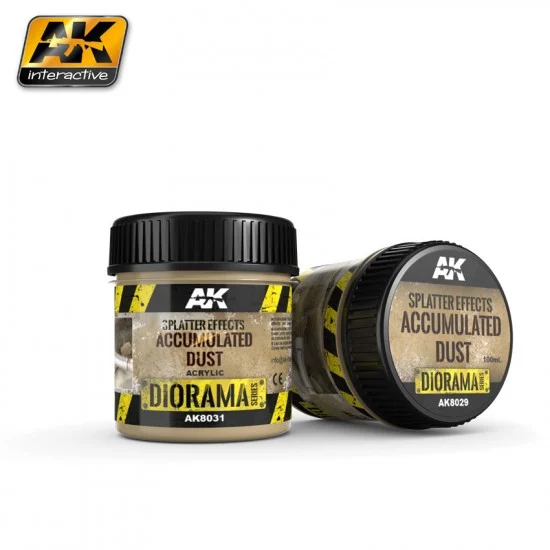 AK Interactive AK-8031 Diorama Series Acrylic Accumulated Dust Splatter Effects (100ml)