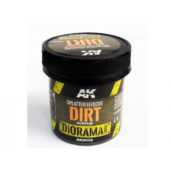 AK Interactive AK-8035 Diorama Series Acrylic Dirt Splatter Effects (100ml)