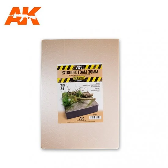 AK Interactive AK-8099 Building Materials - Extruded Foam 30mm A4 Size