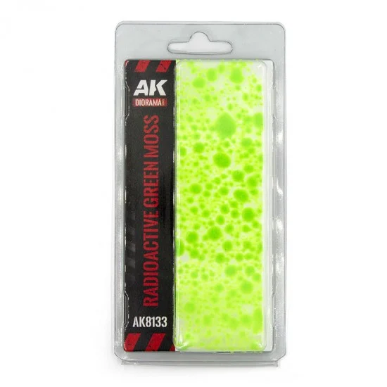 AK Interactive 8133 1/35, 1/32 Radioactive Green Moss - Scenics & Diorama