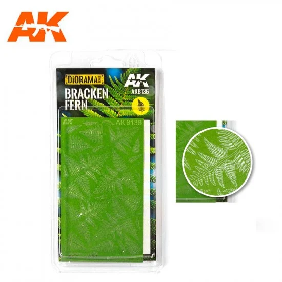 AK Interactive AK-8136 Realistic Leaves - Bracken Fern (laser-cut)