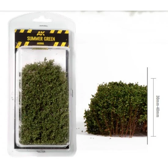 AK Interactive AK-8166 1/35 75mm 90mm Scale Summer Green Shrubberies (bush)