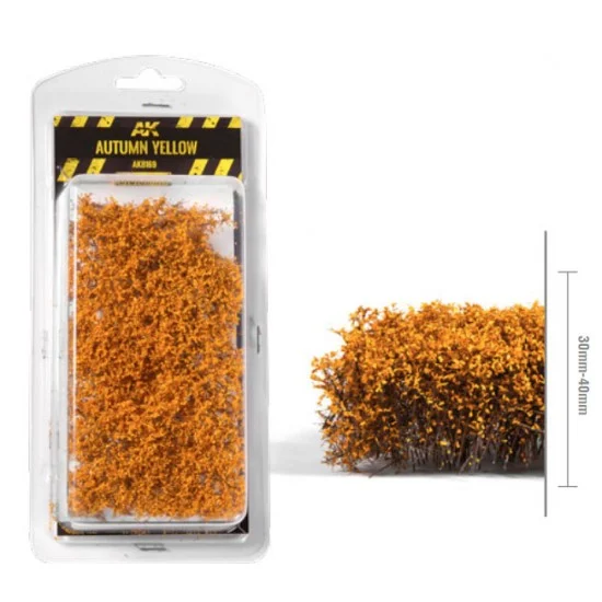 AK Interactive AK-8169 1/35 75mm 90mm Scale Autumn Yellow Shrubberies (bush)