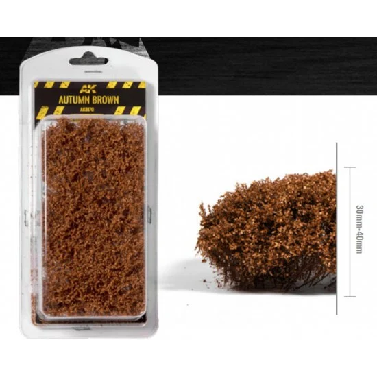 AK Interactive AK-8170 1/35 75mm 90mm Scale Autumn Brown Shrubberies (bush)