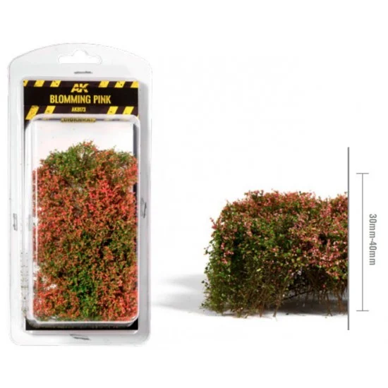 AK Interactive AK-8173 1/35 75mm 90mm Scale Blomming Pink Shrubberies (bush)