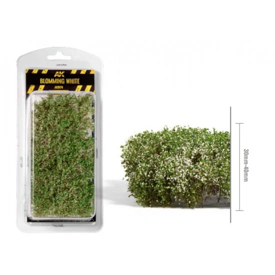 AK Interactive AK-8174 1/35 75mm 90mm Scale Blomming White Shrubberies (bush)