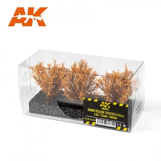 AK Interactive AK-8217 Dark Yellow Bushes 40-60mm for 1/35 / 75mm / 1/20 Scale Scene