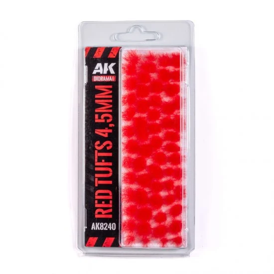 AK Interactive AK-8240 Red Wargame Tufts (red grass clumps for fantasy/Sci-Fi scenery)