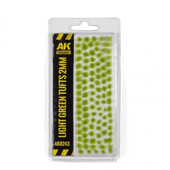 AK Interactive AK-8243 Light Green Tufts 2mm