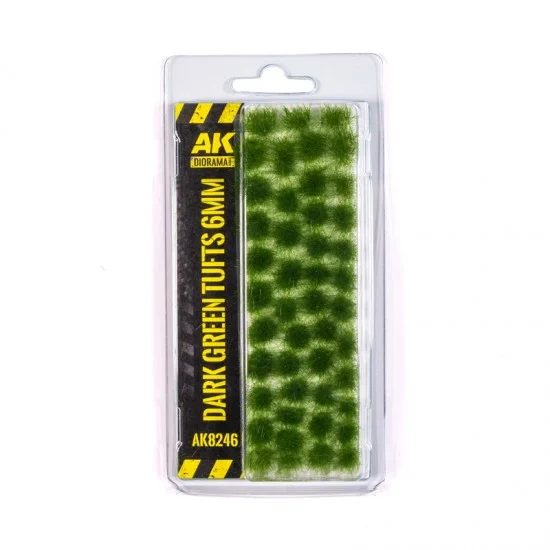 AK Interactive AK-8246 Dark Green Tufts 6mm
