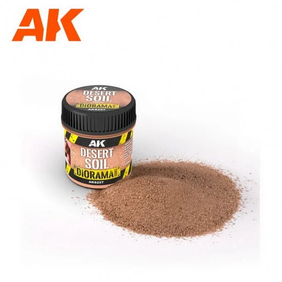 AK Interactive AK-8257 Desert Soil for 1/35 Scene/Diorama (100ml)