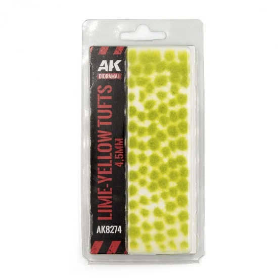 AK Interactive 8274 Lime-Yellow Tufts 4.5mm