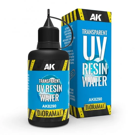 AK Interactive 8290 Transparent UV Resin Water - Hobby & Model Paints