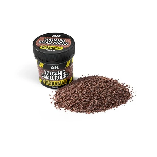 AK Interactive 8304 Volcanic Small Rocks (100ml) - Scenics & Diorama