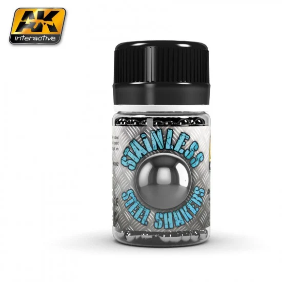 AK Interactive AK-892 Stainless Steel Shakers (250 Balls)