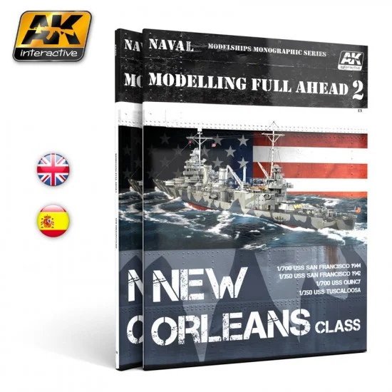 AK Interactive AK-895 Colour Book - Modelling Full Ahead 2: New Orleans Class (English)