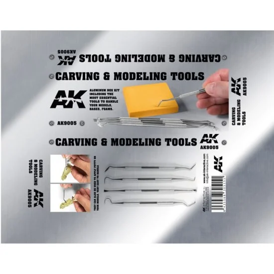 AK Interactive AK-9005 Carving Tools Deluxe Box