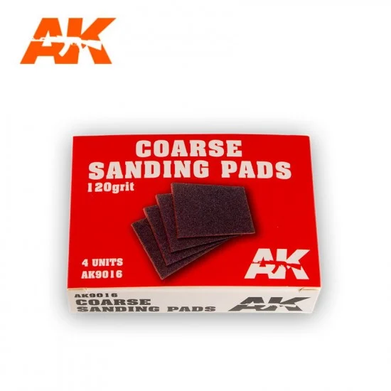 AK Interactive AK-9016 Coarse Sanding Pads #120 Grit (4pcs)