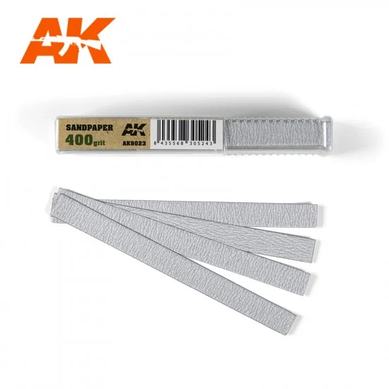 AK Interactive AK-9023 Dry Sandpaper 400 Grit (50pcs)