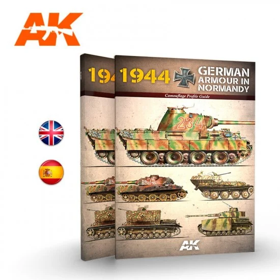AK Interactive AK-916 1944 German Armour in Normandy Camouflage Profile Guide (English, 112 pages)