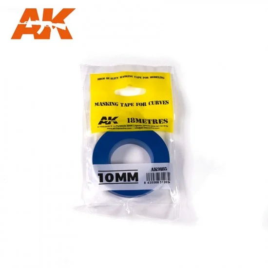 AK Interactive AK-9185 Blue Masking Tape for Curves #10mm