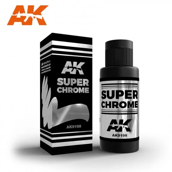 AK Interactive AK-9198 Super Chrome Paint (60ml)