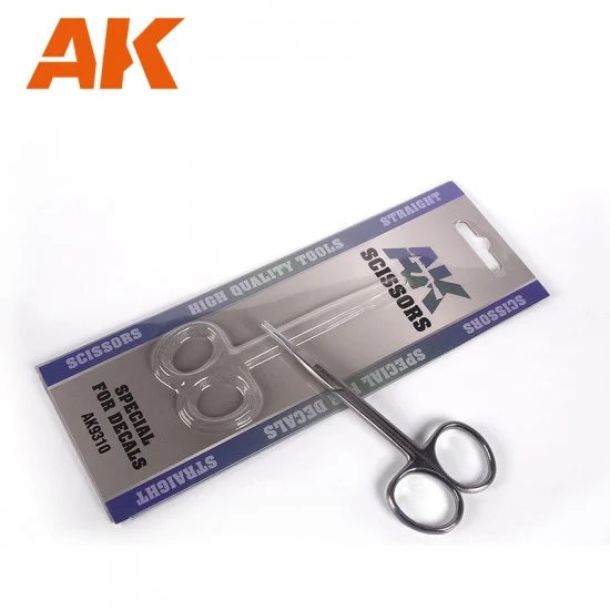 AK Interactive AK-9310 Scissors Straight for Decals and Paper Cutting