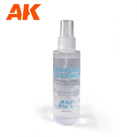 AK Interactive AK-9315 Atomizer Cleaner for Acrylic (125ml)