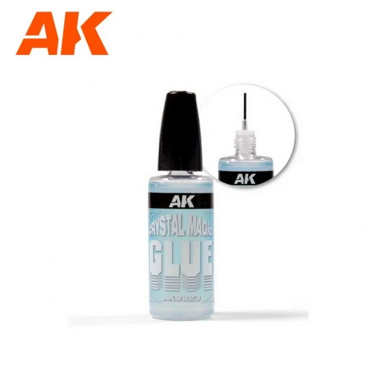 AK Interactive AK-9323 Crystal Magic Glue - Adhesive for Transparent Parts (30ml)