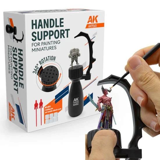 AK Interactive 9565 Handle Support for Painting Miniatures - Hobby Tools & Supplies