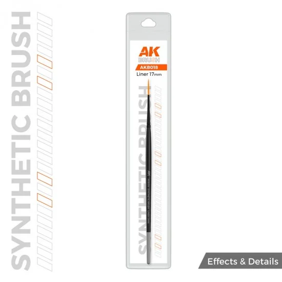 AK Interactive AKB018 Synthetic Brush - Liner 17mm (for models and miniatures)