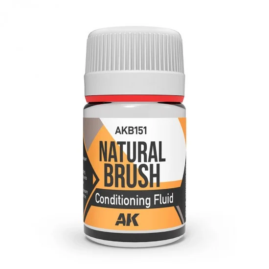 AK Interactive AK-B151 Natural Brush Condition Fluid (35ml) for Caring Bristles