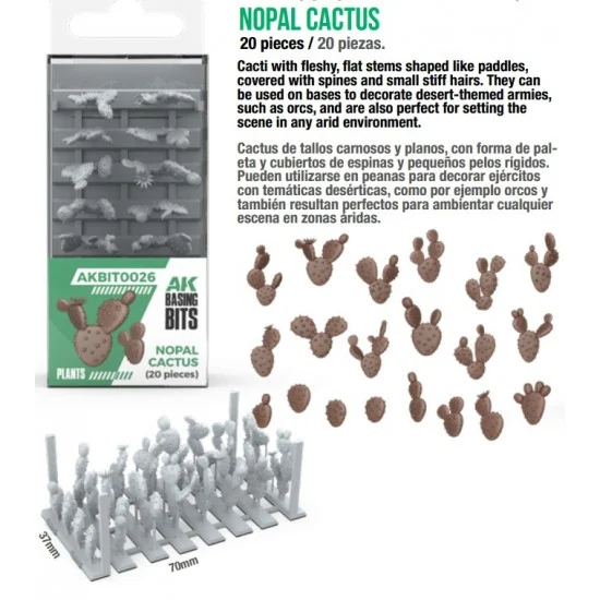 AK Interactive BIT0026 Plants - Nopal Cactus (20pcs)