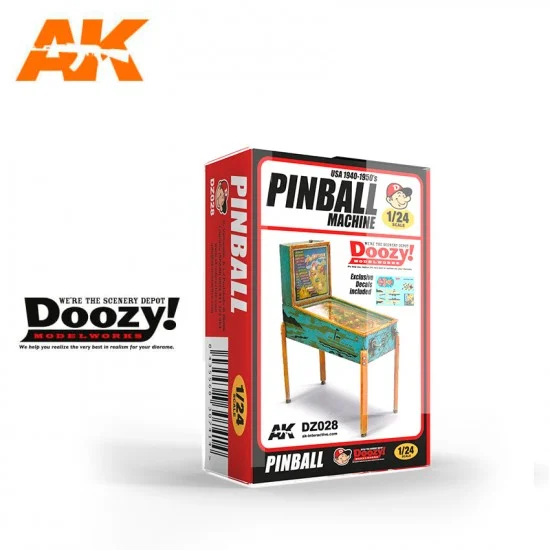 AK Interactive DZ028 1/24 US Pinball Machine 1940s-1950s
