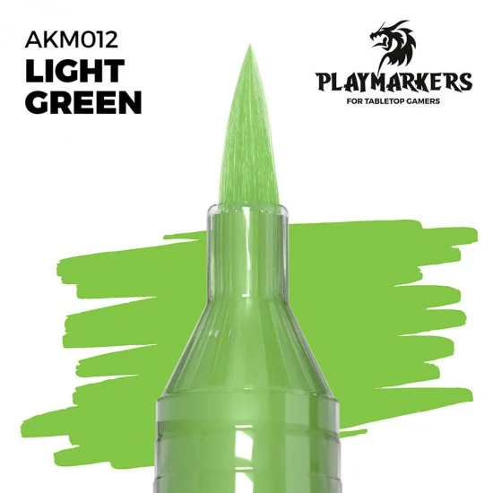 AK Interactive M012 Acrylic Paint Marker for Tabletop Gamers - Light Green #PLAY MARKERS