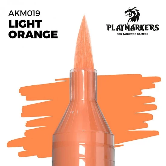 AK Interactive M019 Acrylic Paint Marker for Tabletop Gamers - Light Orange #PLAY MARKERS
