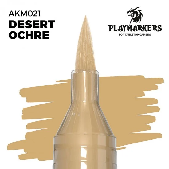 AK Interactive M021 Acrylic Paint Marker for Tabletop Gamers - Desert Ochre #PLAY MARKERS