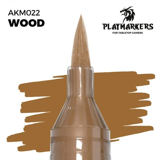 AK Interactive M022 Acrylic Paint Marker for Tabletop Gamers - Wood #PLAY MARKERS