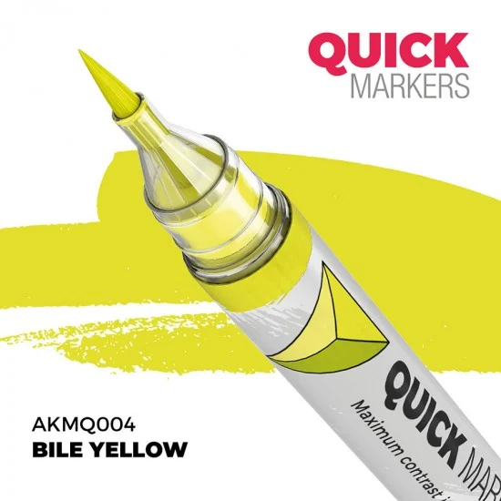 AK Interactive MQ004 Quick Marker for Wargamers - Bile Yellow