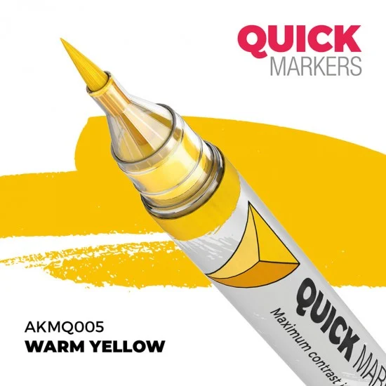 AK Interactive MQ005 Quick Marker for Wargamers - Warm Yellow