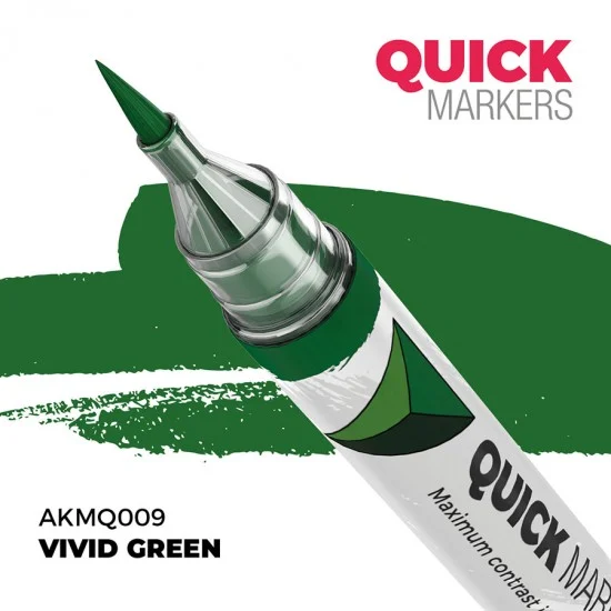 AK Interactive MQ009 Quick Marker for Wargamers - Vivid Green