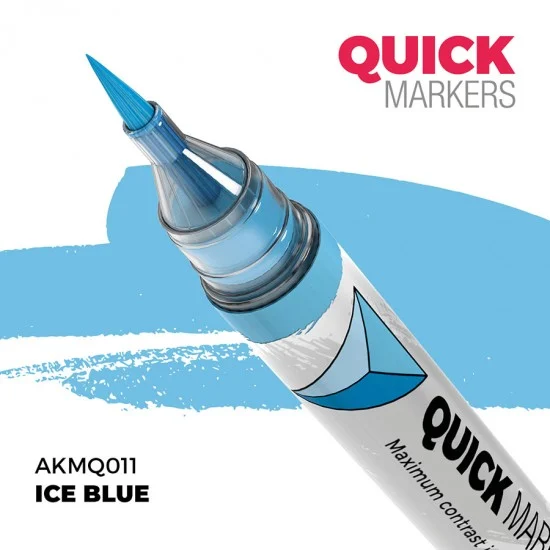 AK Interactive MQ011 Quick Marker for Wargamers - Ice Blue