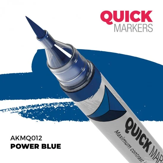 AK Interactive MQ012 Quick Marker for Wargamers - Power Blue