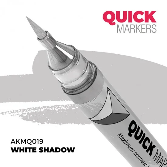 AK Interactive MQ019 Quick Marker for Wargamers - White Shadow